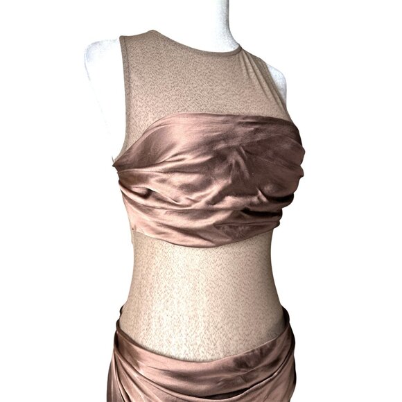 NBD Fiza Maxi Dress in Brown XSmalll New Without Tags Womens - Picture 7 of 9